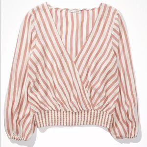 AE Wrap Front Bubble Top